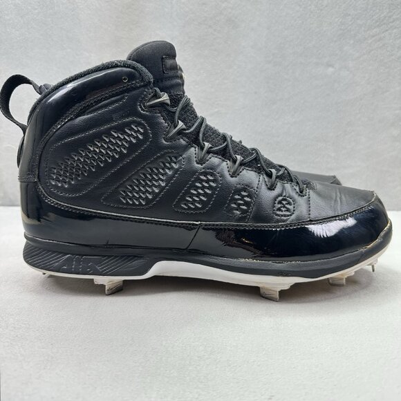 Jordan Other - Mens 11.5 Nike Air Jordan 9 Retro RE2PECT Metal Baseball Cleats Black Jeter